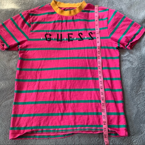 🖤Vintage Guess JBalvin “vibras” Striped Tee - Picture 7 of 7